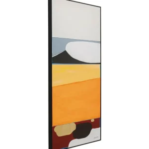 KARE Design Imagem emoldurada Abstract Shapes Cor de Laranja 73x143cm Fashion
