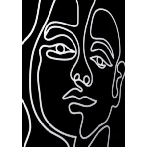 KARE Design Imagem emoldurada Faccia Arte Woman 60x80 cm Clearance