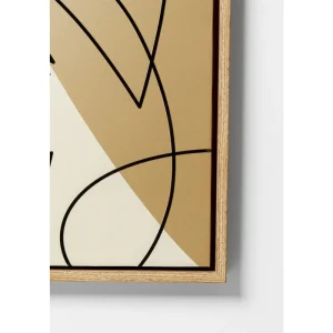 KARE Design Imagem emoldurada Faccia Arte Tri Colore 90x120 cm New