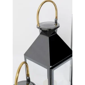 KARE Design Lanterna Giardino Preto/Dourado (conj. de 4) Clearance