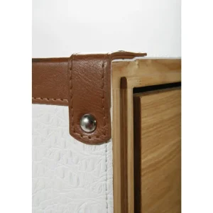 KARE Design Malão Roupeiro Croco Branco Cosmopolitan Fashion