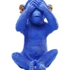 KARE Design Mealheiro Monkey Mizaru Azul Discount