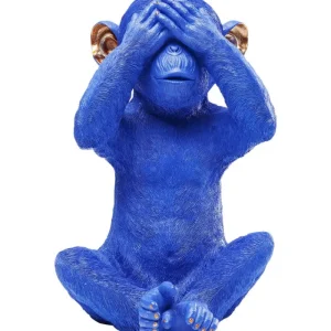 KARE Design Mealheiro Monkey Mizaru Azul Discount