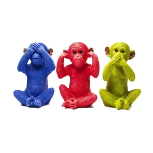 KARE Design Mealheiro Monkey Mizaru Azul Discount