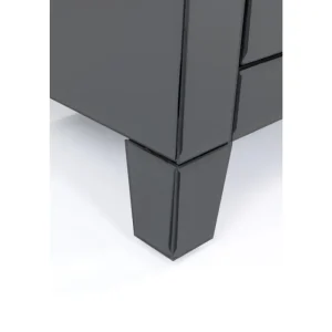 KARE Design Mesa Cabceira Luxury Push 2 Gavetas Cinzento Fashion