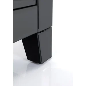 KARE Design Mesa Cabceira Luxury Push 2 Gavetas Cinzento Fashion