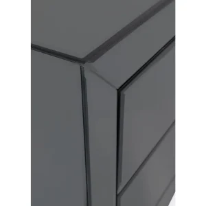 KARE Design Mesa Cabceira Luxury Push 2 Gavetas Cinzento Fashion