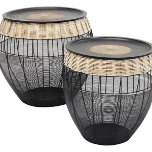 KARE Design Mesa de Apoio African Drums (conj.2) Sale