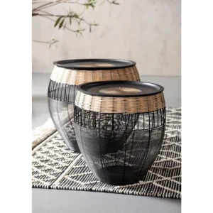 KARE Design Mesa de Apoio African Drums (conj.2) Sale