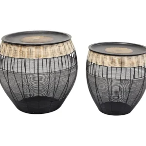 KARE Design Mesa de Apoio African Drums (conj.2) Sale