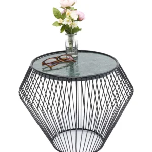 KARE Design Mesa de Apoio Beam em mármore Verde Ø40cm Outlet