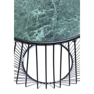 KARE Design Mesa de Apoio Beam em mármore Verde Ø40cm Outlet