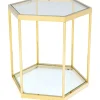 KARE Design Mesa de Apoio Comb Dourada 55cm New