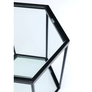 KARE Design Mesa de apoio Comb preta 55cm Online