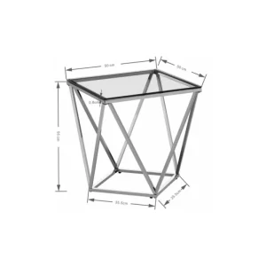 KARE Design Mesa de Apoio Cristallo 50x50cm Online