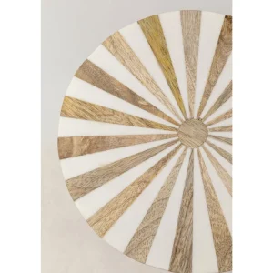 KARE Design Mesa de apoio Domero Cirque Dourado/Branco Ø25cm Discount