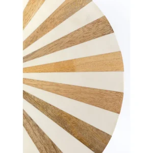 KARE Design Mesa de apoio Domero Cirque Gold White Ø40 cm Clearance