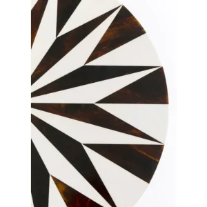 KARE Design Mesa de apoio Domero Star Brown White Ø40 cm Best