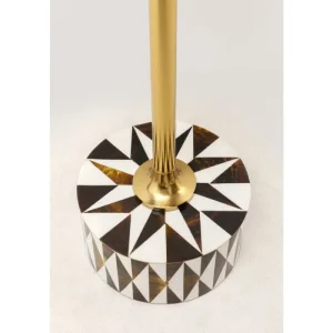 KARE Design Mesa de apoio Domero Star Castanho/Branco Ø25 cm Online