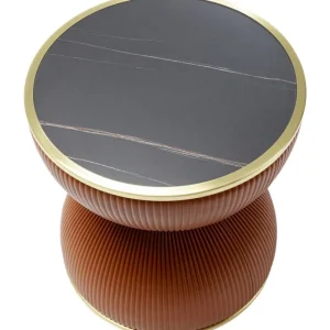 KARE Design Mesa de apoio Endless Vegas Orange Ø47 cm Outlet