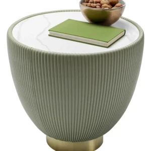 KARE Design Mesa de apoio Endless Vegas Green Ø47 cm Online