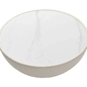 KARE Design Mesa de apoio Endless Vegas White Ø71 cm Clearance