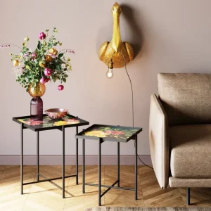 KARE Design Mesa de apoio Flowers Garden Square (Conj. 2) Discount