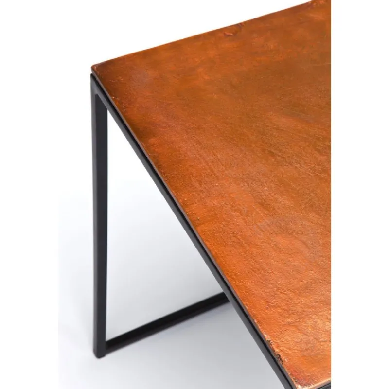 mesa_de_apoio_loft_square_3.webp KARE Design Mesa de Apoio Loft Square Vintage (conj.3) 41x41cm Outlet