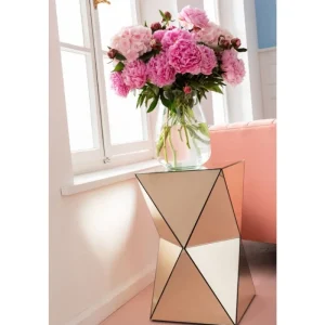 KARE Design Mesa de Apoio Luxury Triangle Champagne Clearance