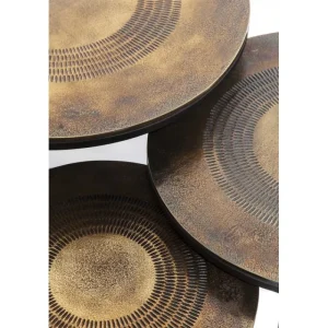 KARE Design Mesa de Apoio Marrakesh (conj.3) Ø48cm Hot