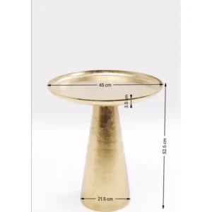 KARE Design Mesa de Apoio Plateau Uno Brass Ø45cm Discount