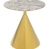 KARE Design Mesa de Apoio Rita Gold Ø50 cm New