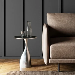 KARE Design Mesa de apoio Spacey Silver Ø36cm Clearance