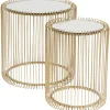 KARE Design Mesa de Apoio Wire Brass (conj.2) Ø44cm Sale