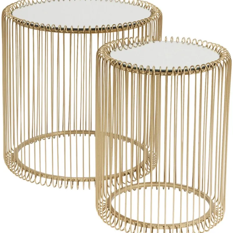 mesa_de_apoio_wire_brass__0.webp KARE Design Mesa de Apoio Wire Brass (conj.2) Ø44cm Sale