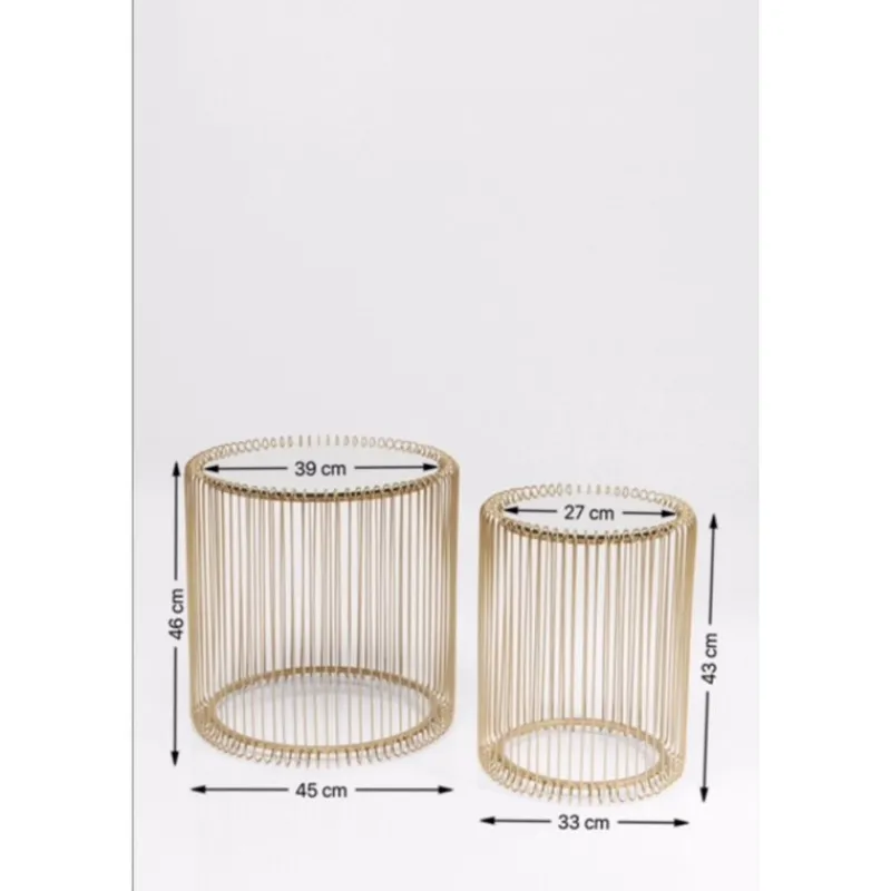 mesa_de_apoio_wire_brass__3.webp KARE Design Mesa de Apoio Wire Brass (conj.2) Ø44cm Sale
