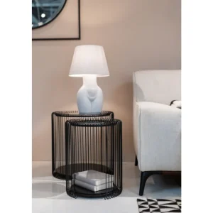 KARE Design Mesa de apoio Wire Double preto (2/Set) Sale