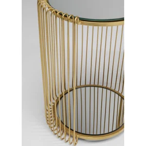 KARE Design Mesa de Apoio Wire Double laiton (2/Set) Fashion