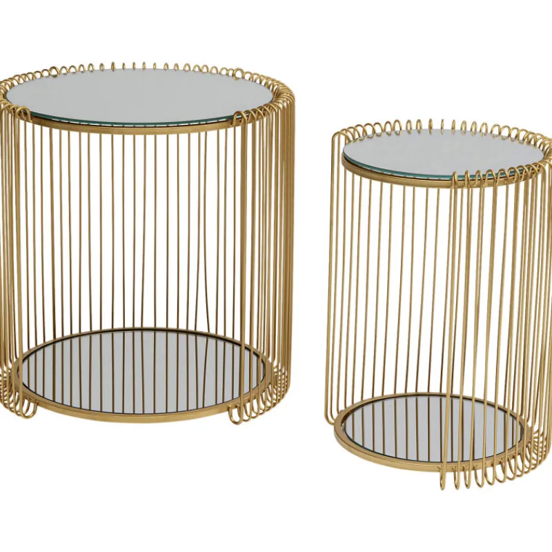 mesa_de_apoio_wire_double_5.webp KARE Design Mesa de Apoio Wire Double laiton (2/Set) Fashion