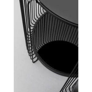 KARE Design Mesa de apoio Wire Double preto (2/Set) Sale