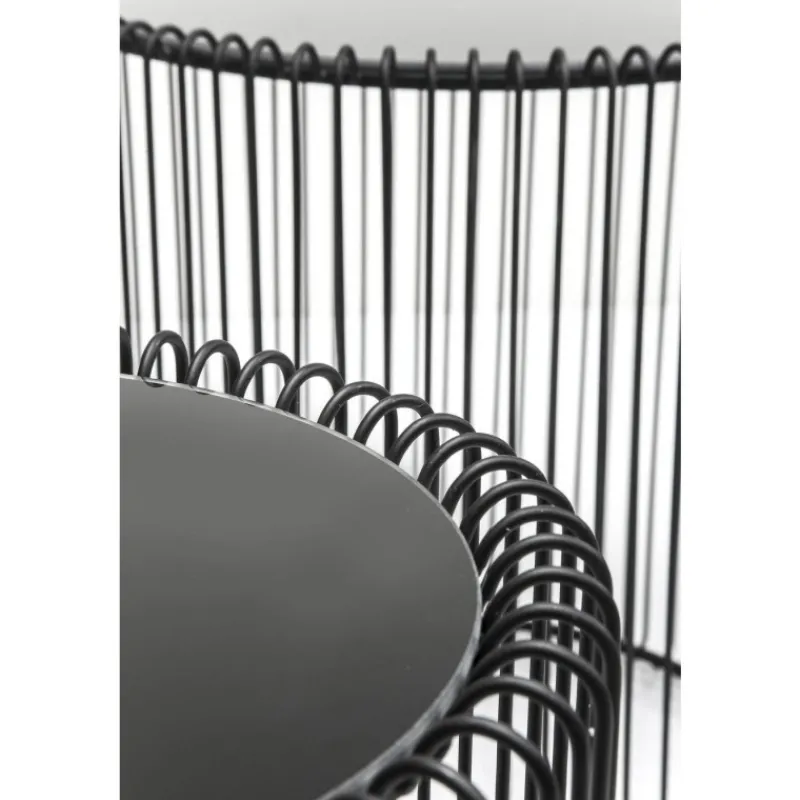 mesa_de_apoio_wire_preto__3.webp KARE Design Mesa de Apoio Wire Preto (conj.2) Ø44cm Online