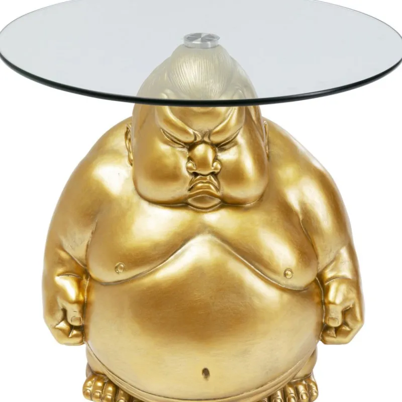 mesa_de_canto_monk_dourad_0.webp KARE Design Mesa de canto Monk dourada Ø54 cm Sale