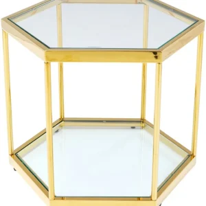 KARE Design Mesa de Centro Comb Dourada 45cm Best