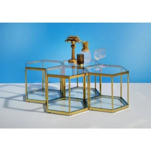 KARE Design Mesa de Centro Comb Dourada 45cm Best