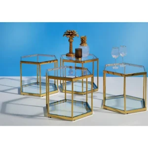 KARE Design Mesa de Centro Comb Dourada 45cm Best