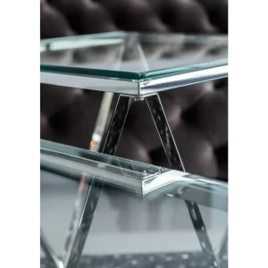 KARE Design Mesa de Centro Cristallo 80x80cm Clearance