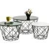 KARE Design Mesa de Centro East Round (conj.3) Hot