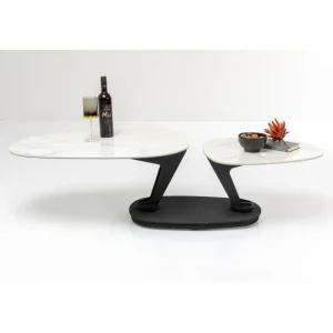 KARE Design Mesa de centro Franklin White 150x58 cm Outlet