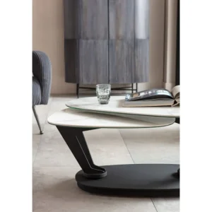 KARE Design Mesa de centro Franklin White 150x58 cm Outlet