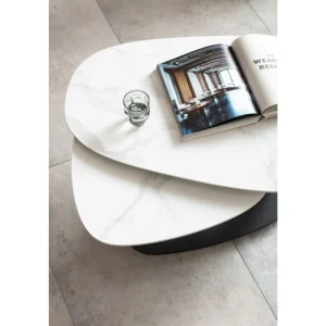 KARE Design Mesa de centro Franklin White 150x58 cm Outlet